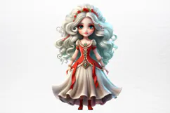 Christmas Little Girl Clipart PNG Product Image 2