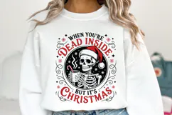 Dead Inside But It's Christmas Svg | Christmas | Shirt Svg Product Image 2