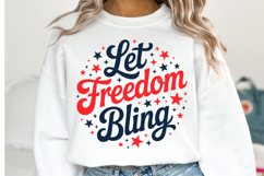 Let Freedom Bling Svg Design | Svg Cut Files | Shirt Svg Product Image 2