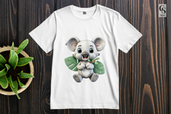 Cute Koala Bear Clipart Sublimation PNG Product Image 3