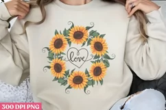 .Love PNG, Sunflower Quote Collection Clipart Product Image 1