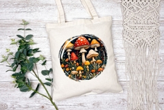 Cartoon Forest Illustration PNG, Mushrooms PNG Product Image 2