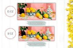 Cartoon Lemons Mug Wrap Design, Nature Mug Sublimation Product Image 2