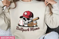 Ballpark Mama PNG, Baseball Mama Sublimation PNG Product Image 1