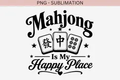 Mahjong quote png design for T-shirts Product Image 2