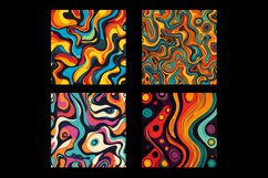 Abstract Groovy Digital Paper Pattern Product Image 2