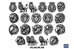 Lion Vector SVG Bundle Product Image 2