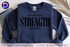 The Lord Gives Strength Psalm 29:11 Christian Bible Verse Product Image 4
