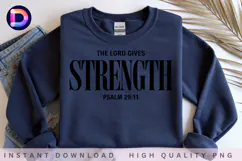 The Lord Gives Strength Psalm 29:11 Christian Bible Verse Product Image 4