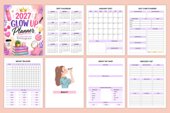 2027 Glow Up Planner | Self-Care, Wellness &amp; Personal Growth Product Image 2