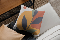 Geometric Leaf Abstract Modern Embroidery Design Product Image 2