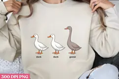 Duck Duck Goose PNG, Funny Goose Sublimation PNG Product Image 3