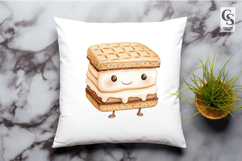 Cute S’mores Character Illustration Clipart Sublimation PNG Product Image 3