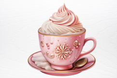 Christmas Hot Cocoa Watercolor Clipart PNG Product Image 2