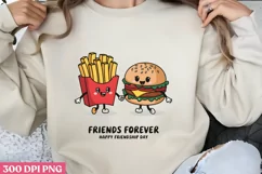 FRIENDS FOREVER Happy PNG, Friendship Sublimation PNG Product Image 1