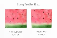 Watermelon 20 Oz Skinny Tumbler Product Image 2