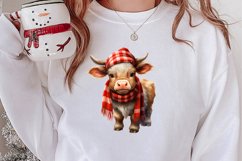 Christmas Farm Animals Sublimation Clipart Product Image 2