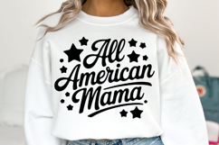 All American Mama Svg | 4th of july Svg | Shirt Svg Product Image 1