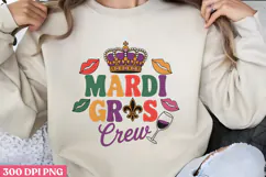 MARDI GRAS Crew PNG, Mardi Gras Sublimation PNG Product Image 1