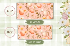 Pastel Easter Eggs Mug Wrap Design, Spring Mug Template Product Image 2