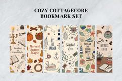 Cozy Cottagecore Bookmark Set,Warm Pastel Floral Designs Product Image 2