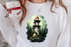 Christmas Castle Clipart Sublimation, Christmas PNG Product Image 2