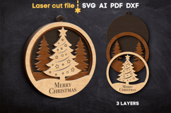 Christmas Tree Toy SVG laser cut file for Glowforge Product Image 2