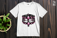 Gothic Pink Jewel Choker Clipart Sublimation PNG Product Image 2