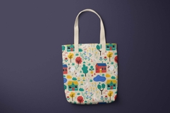 Farm Village Seamless Pattern Product Image 2