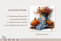 Autumn still life Digital paper Product Image 2