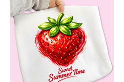 Boho Strawberry Coquette PNG, Summer Strawberry PNG Product Image 5