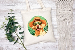 Tropical Labrador Dog Illustration, Summer Labrador Dog PNG Product Image 2