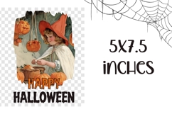 Happy Halloween Towel, Vintage Halloween Pumpkins Dish Towel Product Image 2