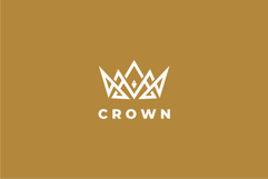 Abstract Crown Logo Design Vector Template Product Image 2