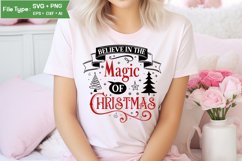 Believe In The Magic Of Christmas SVG Design | Christmas SVG Product Image 2