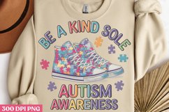 Be A Kind Sole Autism PNG, Autism Sublimation PNG Product Image 2