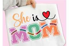 She is Mom SVG, Mother's Day SVG Shirt, Blessed Mom SVG Product Image 3