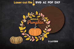 Hello Pumpkin SVG laser cut files for Glowforge Product Image 3