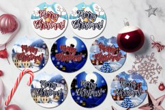 Christmas Sublimation | 8 Car coaster &amp; key chain designs Product Image 2