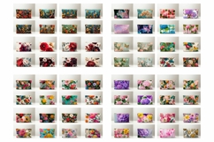Spring Cosmetic Bag Bundle, Flowers Cosmetic Bag Designs Product Image 2