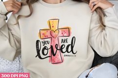 You are loved Romans 8_39 PNG, God Is Love Clipart PNG Product Image 1