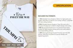 Bliss paves the way - Happiness SVG T-Shirt Design Product Image 2