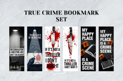 True Crime Bookmark Set,Mystery &amp; Crime Scene Bookmarks Product Image 2