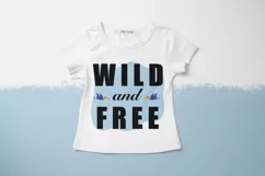 Wild and Free svg. Dinosaur SVG. Kids Sublimation PNG Product Image 2