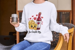 You Complete Me Valentine Food Love PNG Pack Product Image 2