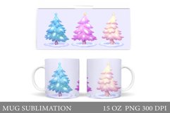 Christmas Tree Mug Design. Christmas Tree Mug Sublimation Product Image 1