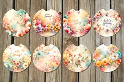 Watercolor Spring | Car coaster &amp; key chain sublimation Product Image 2