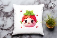 Cute Strawberry Dessert Clipart Sublimation PNG Product Image 3