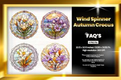 Autumn Crocus Wind Spinner Sublimation - 04 Variations Product Image 1