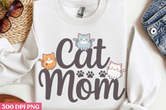 Cat Mom PNG, Cat Mom Sublimation PN Product Image 3